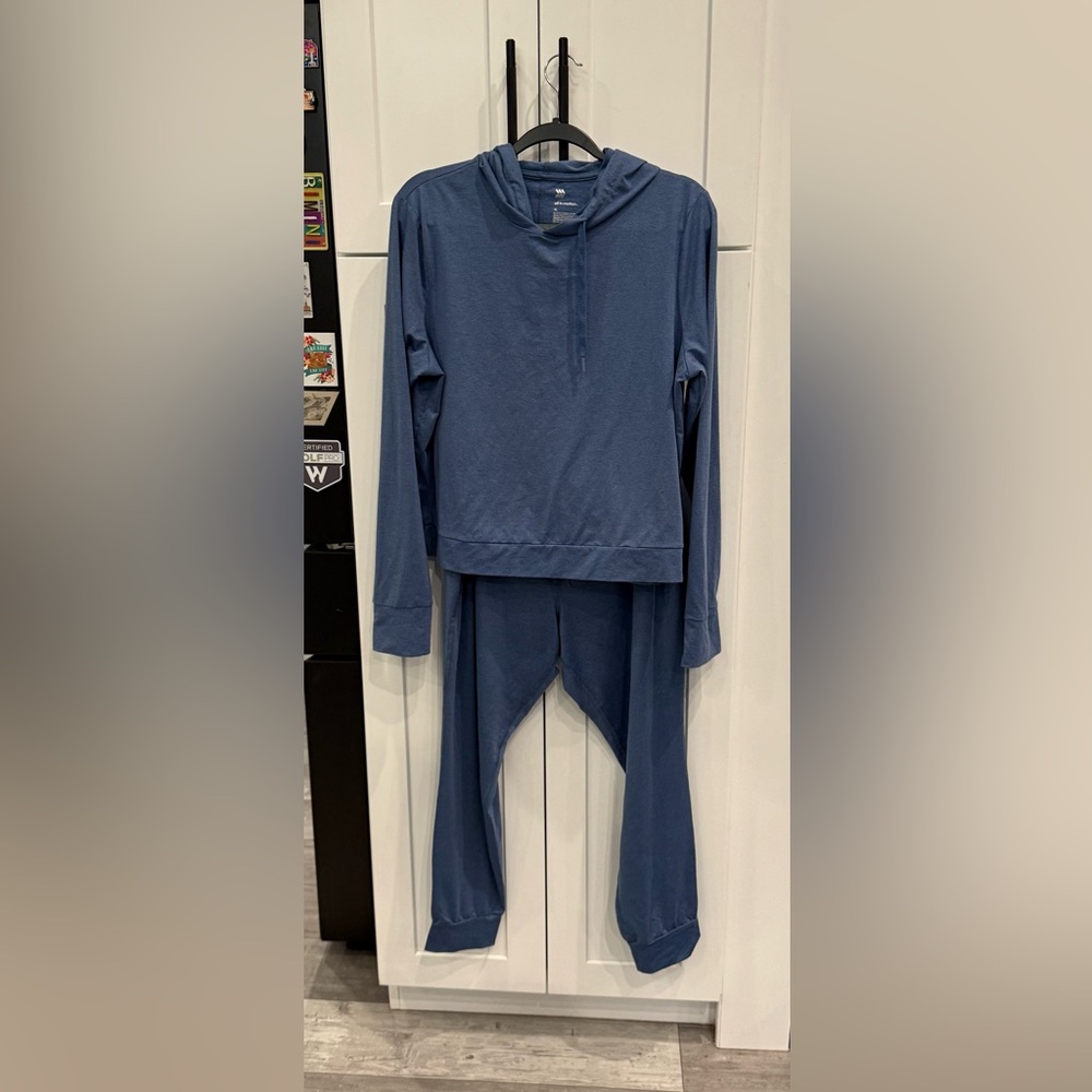 All in Motion - Blue Hoodie with Matching Joggers - XL Top Large Bottom